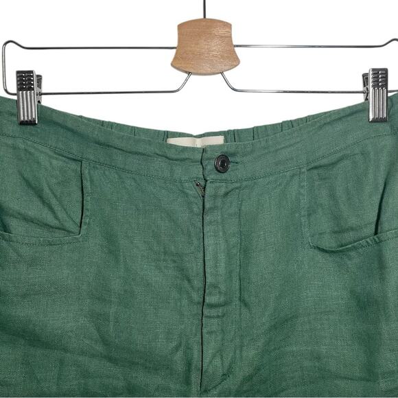 Jean Jones x Field Day Green Linen Farm to Table Unisex Shorts Medium - Picture 5 of 11